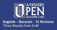 Ayrshire Open Qualifier Card
